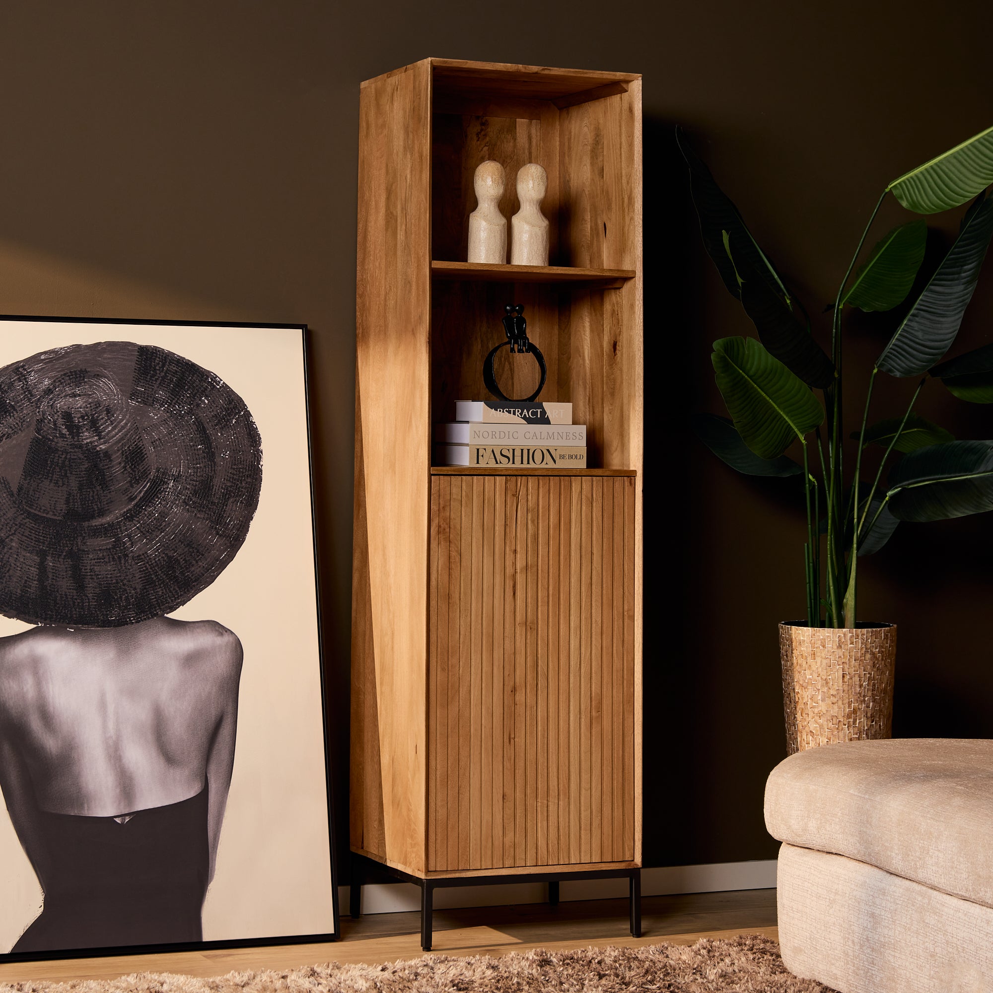 Boekenkast Madison Natuurlijk | 55 cm by Starfurn