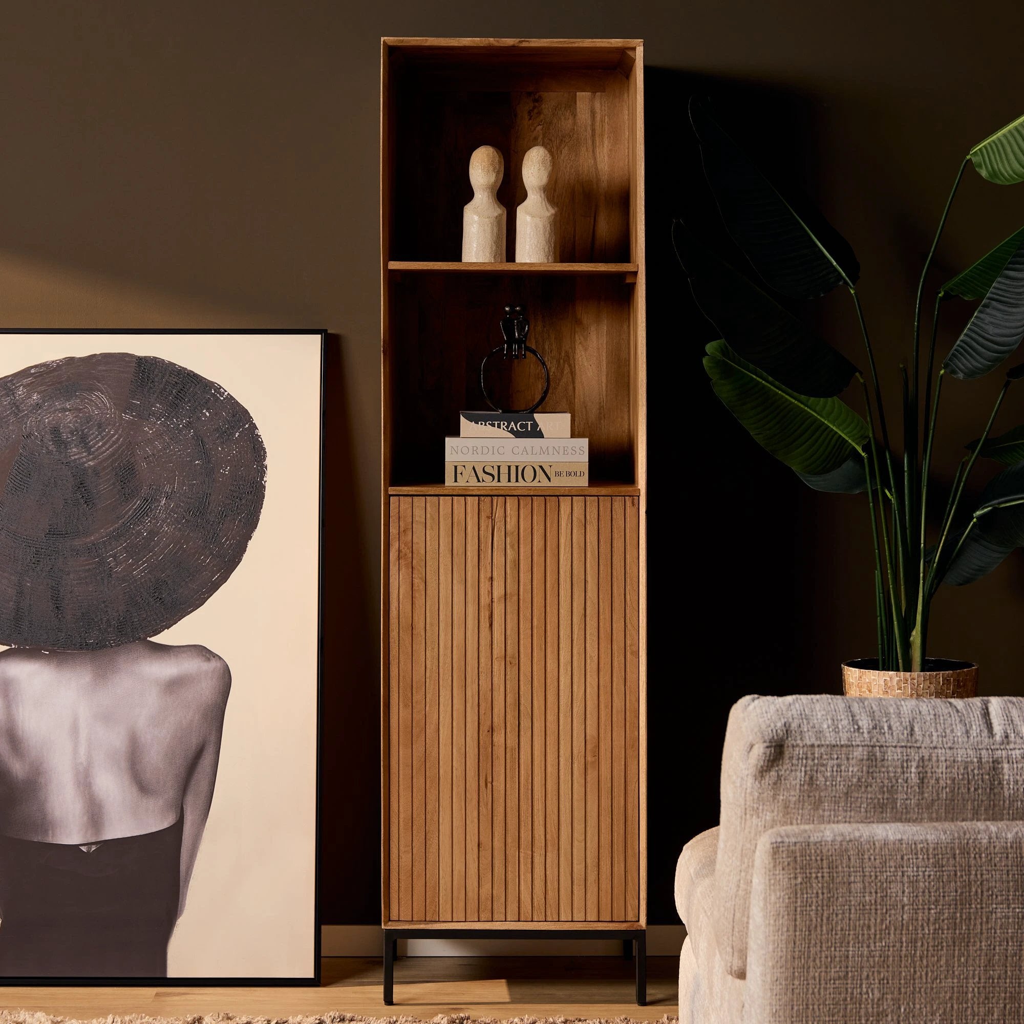 Boekenkast Madison Natuurlijk | 55 cm by Starfurn