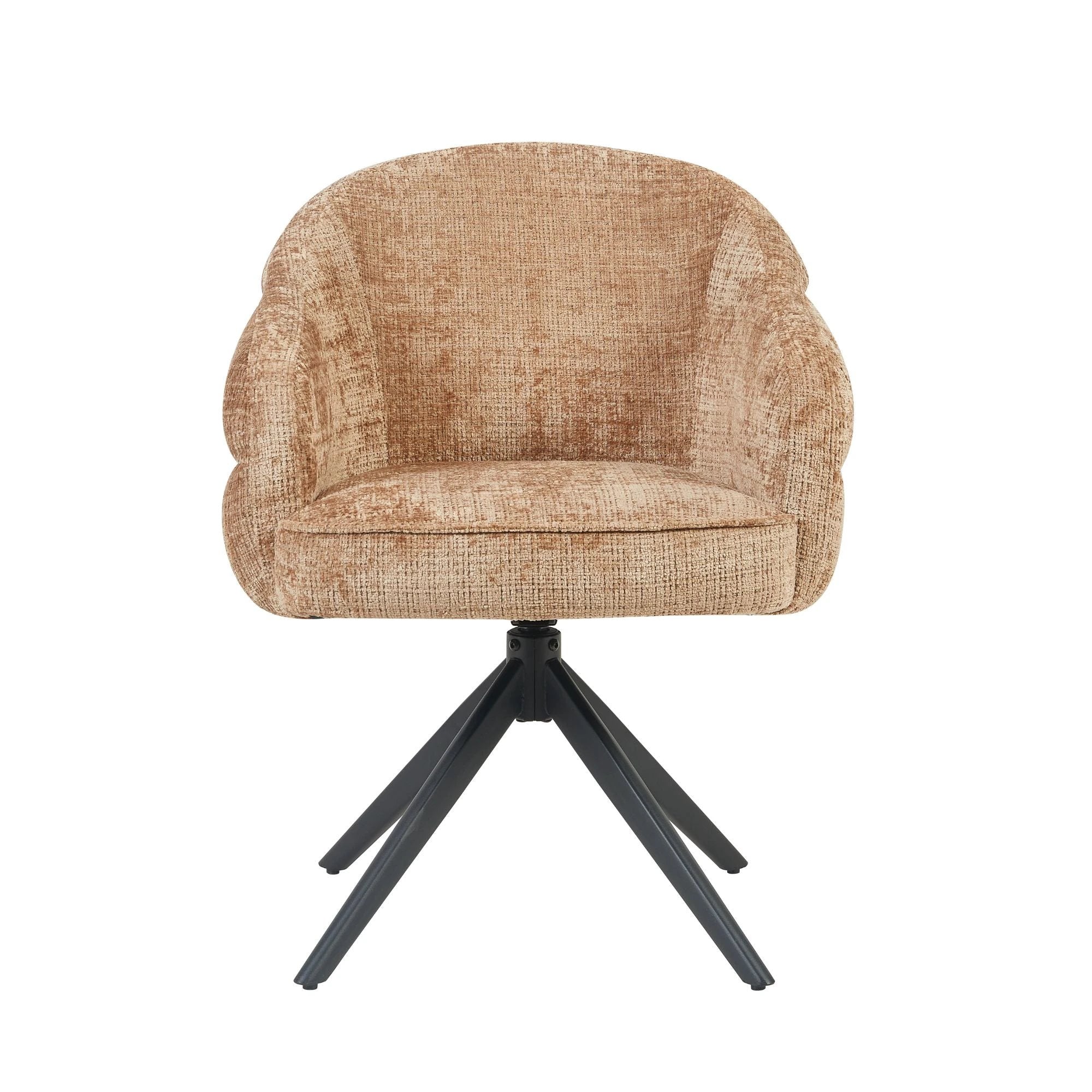 Eetkamerstoel Bella | Cinnamon | Poot Zwart by Starfurn