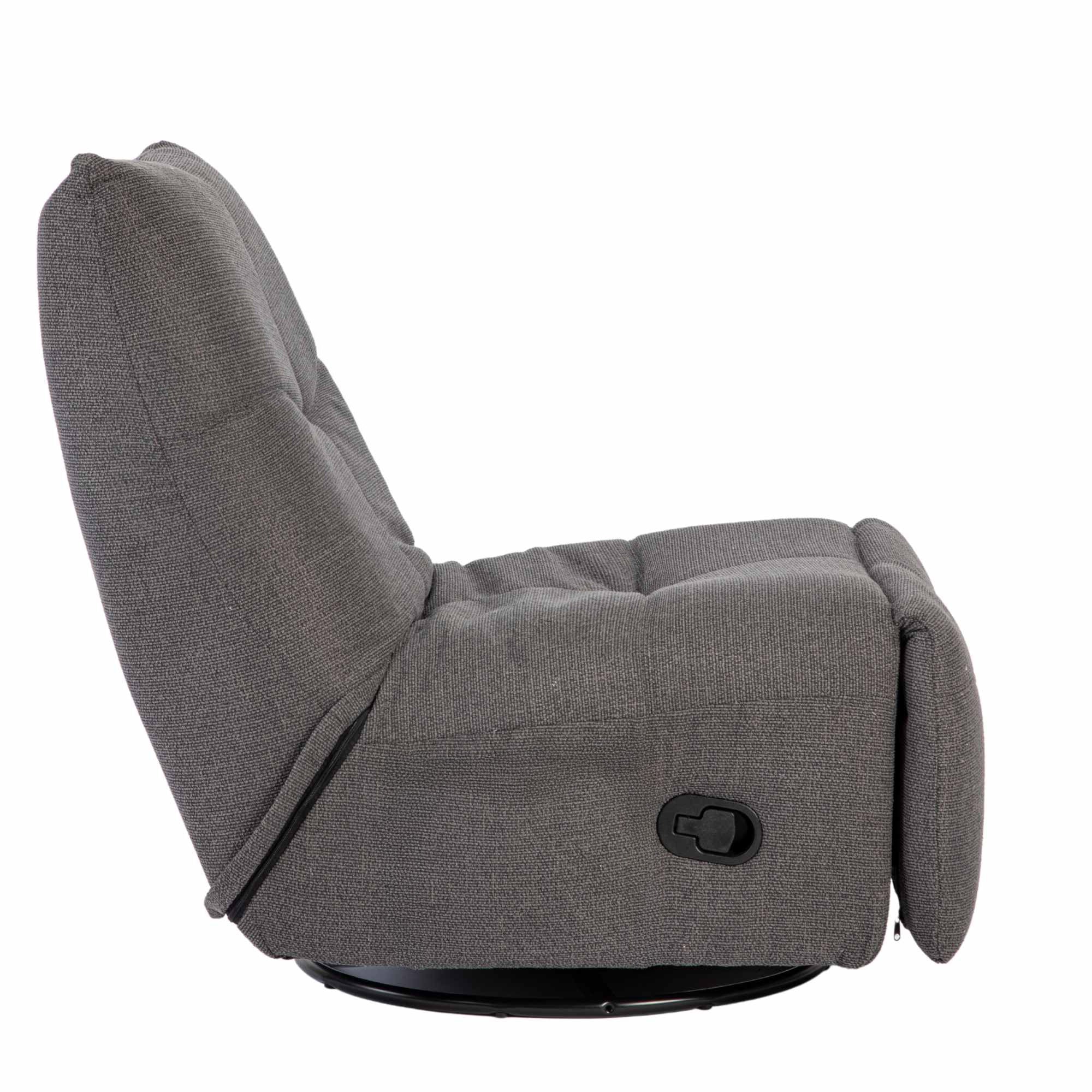 Relaxfauteuil Lazy | Donkergrijs