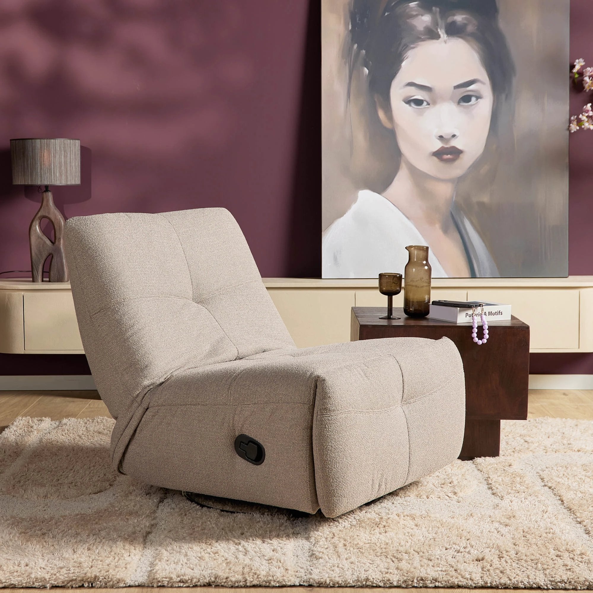 Relaxfauteuil Lazy | Taupe by Starfurn