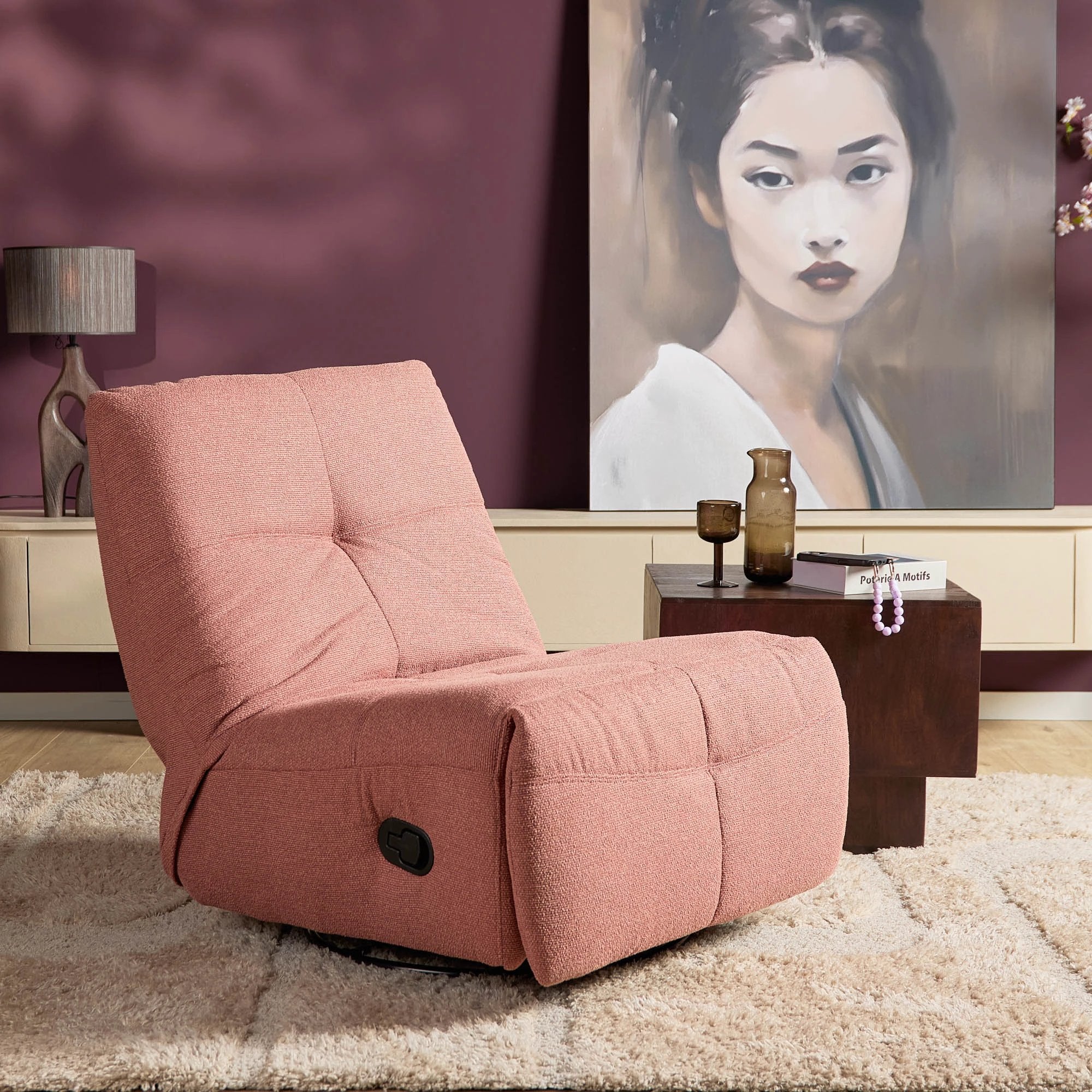 Relaxfauteuil Lazy | Roze by Starfurn