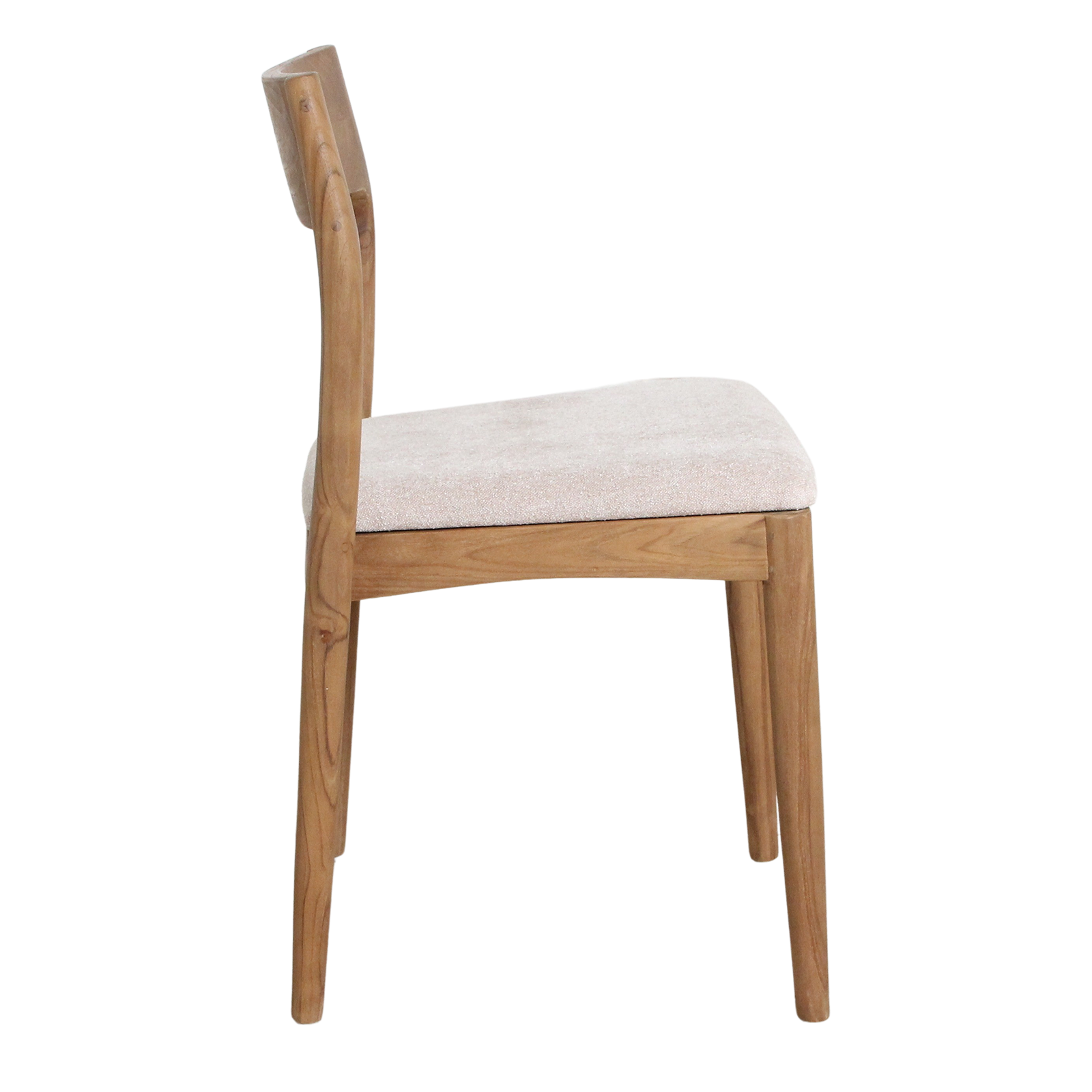 Eetkamerstoel Freya teakhouten crème by Raw Materials Amsterdam