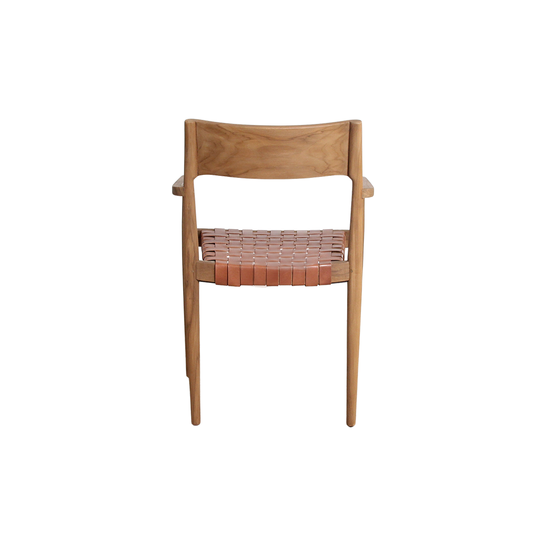 Eetkamerstoel Freya teakhouten met armleuning - naturel (set van 2) by Raw Materials Amsterdam