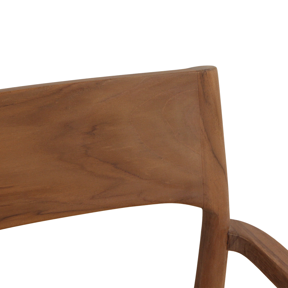 Eetkamerstoel Freya teakhouten met armleuning - naturel (set van 2) by Raw Materials Amsterdam