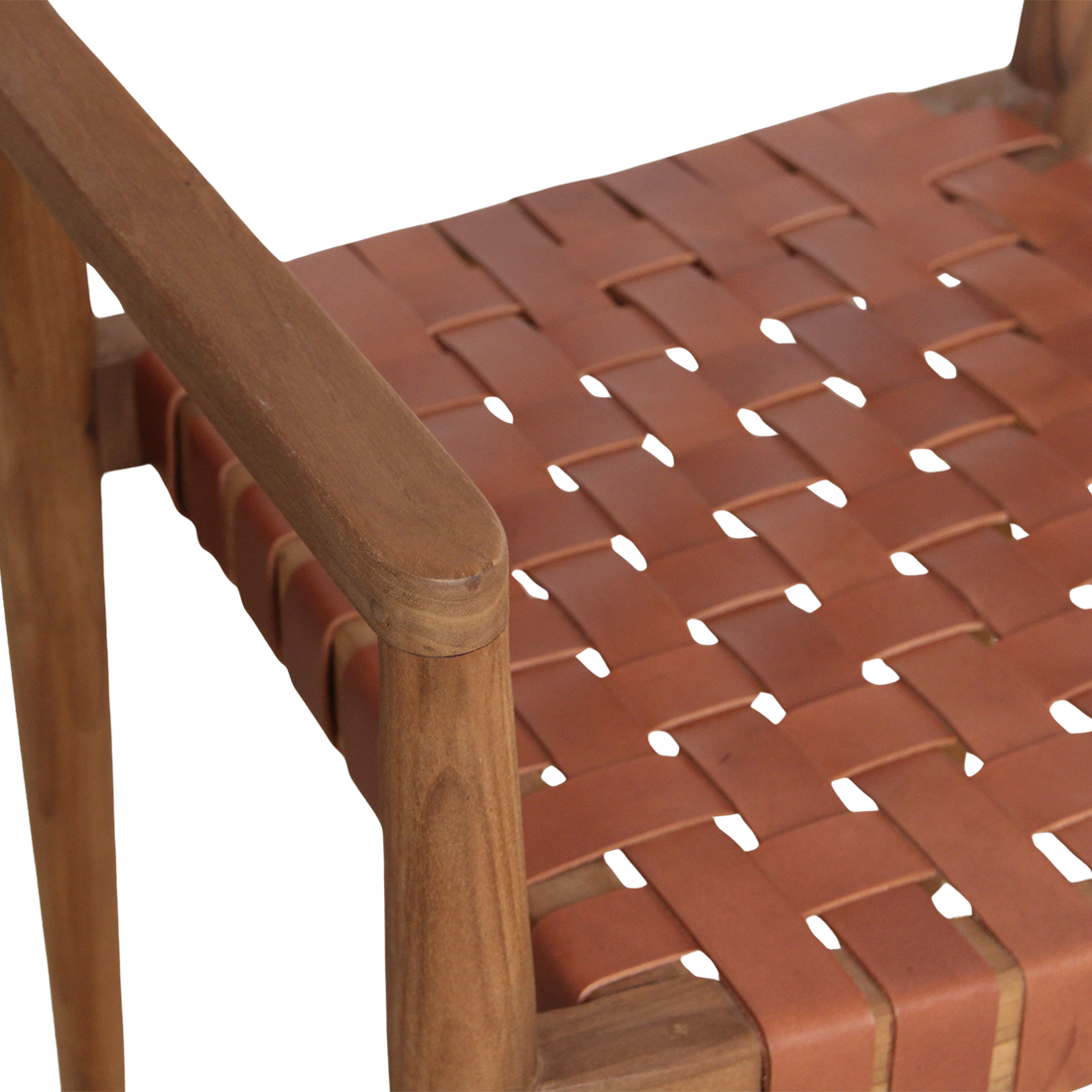 Eetkamerstoel Freya teakhouten met armleuning - naturel (set van 2) by Raw Materials Amsterdam