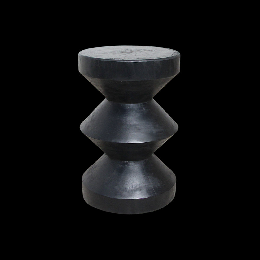 kruk/bijzettafel Teakhouten Rizo zwart