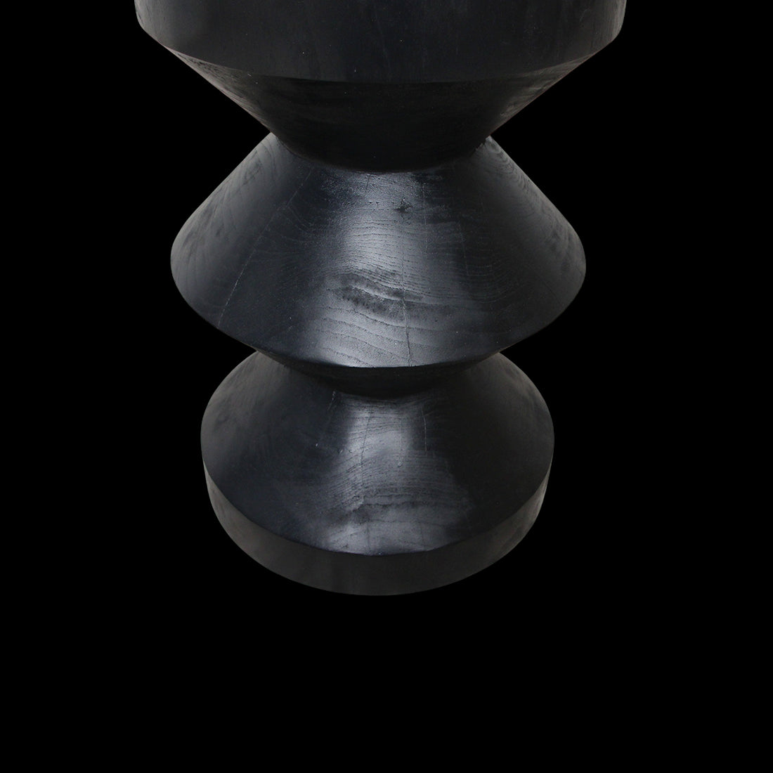 kruk/bijzettafel Teakhouten Rizo zwart