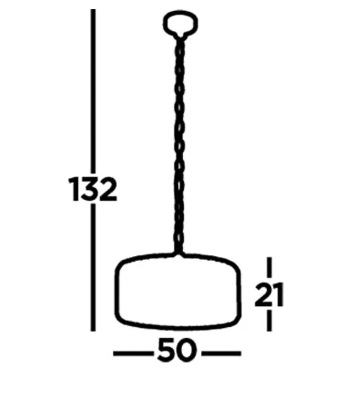Hanglamp/Plafondlamp Chapeau 5Lt Chrome & Mixed Glass by Searchlight