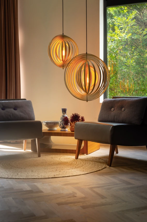 Hanglamp Woody Naturel Ø59cm by ETH