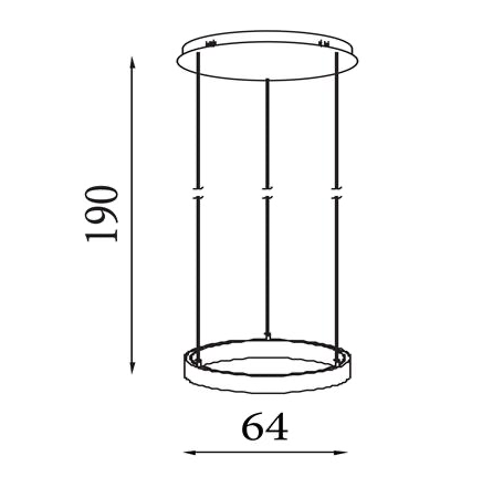 Hanglamp Layla - Black Metal & Opal Acrylic