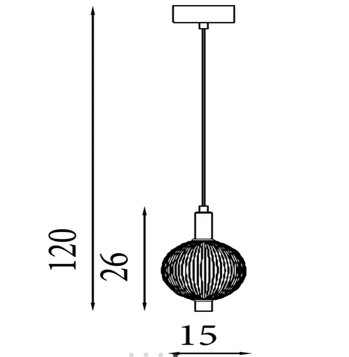 Hanglamp Luminique LED, Satin Brass Metal with Glass by Searchlight