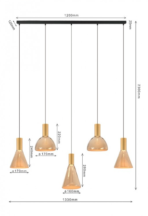 Hanglamp Lisa 5TL