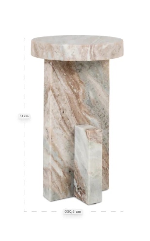 Bijzettafel Sion Blush beige by Richmond Interiors