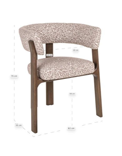 Eetkamerstoel Contigo mokka chique by Richmond Interiors