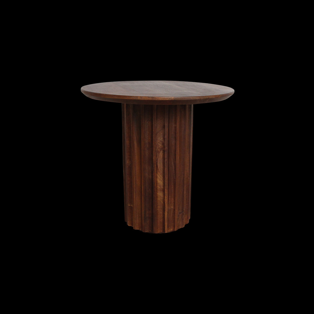 bijzettafel Bullnose omgekeerd bruin Ø 50 cm by Raw Materials Amsterdam