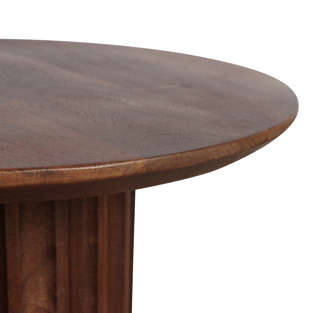bijzettafel Bullnose omgekeerd bruin Ø 50 cm by Raw Materials Amsterdam