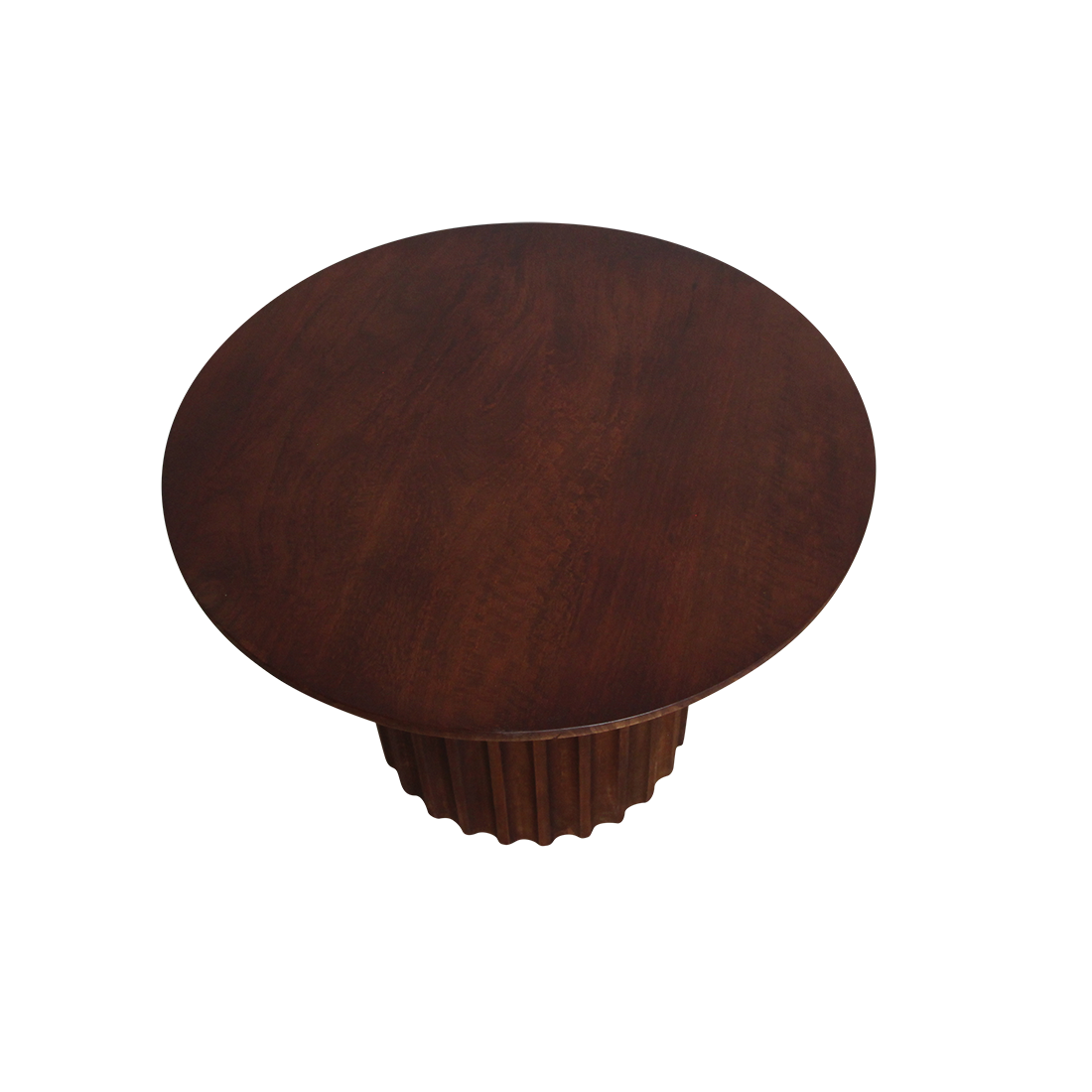 bijzettafel Bullnose omgekeerd bruin Ø 55 cm by Raw Materials Amsterdam