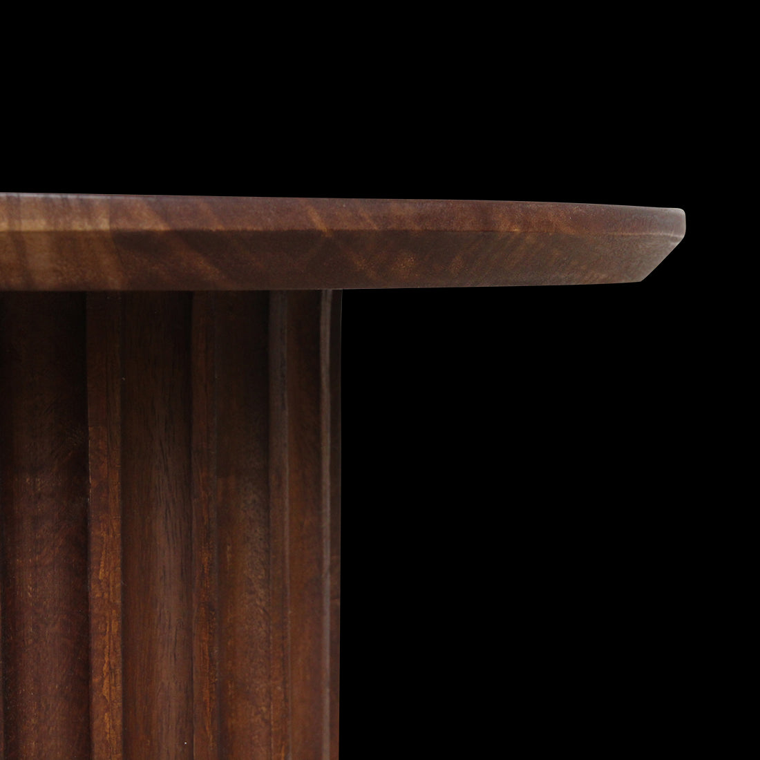 bijzettafel Bullnose omgekeerd bruin Ø 55 cm