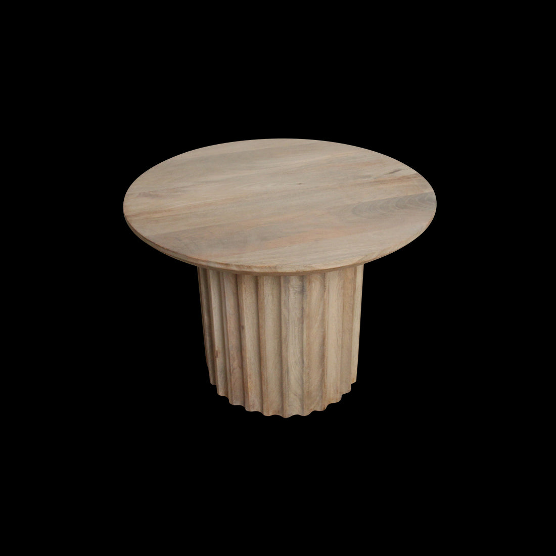 bijzettafel Bullnose omgekeerd naturel Ø 55 cm by Raw Materials Amsterdam