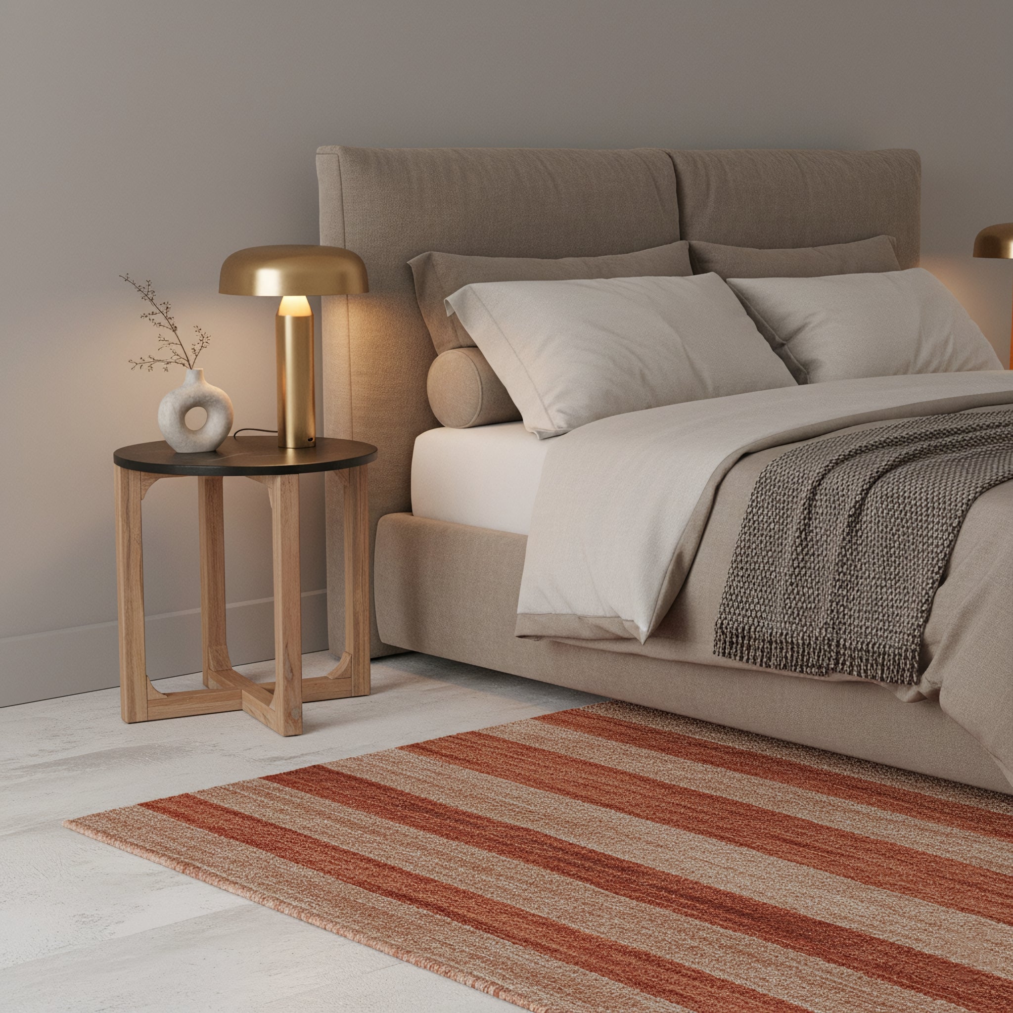 bijzettafel Marmer rond Zwart by Raw Materials Amsterdam