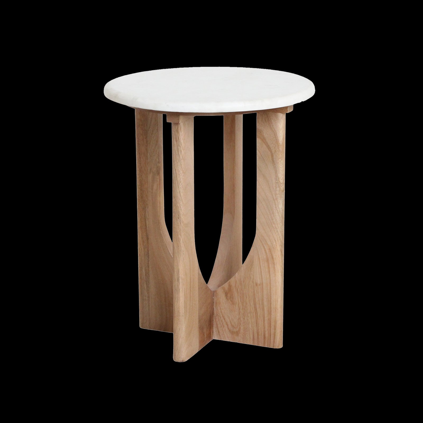 bijzettafel Kuching marmeren wit by Raw Materials Amsterdam