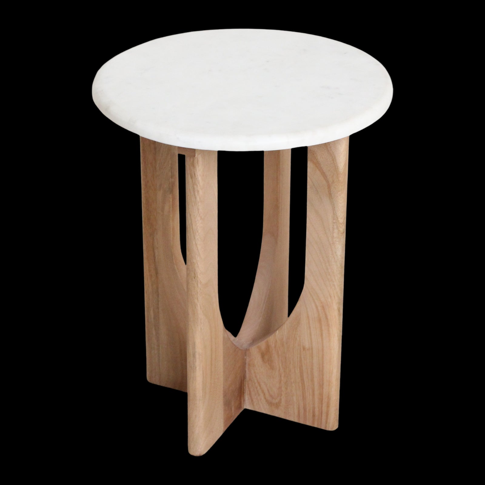 bijzettafel Kuching marmeren wit by Raw Materials Amsterdam