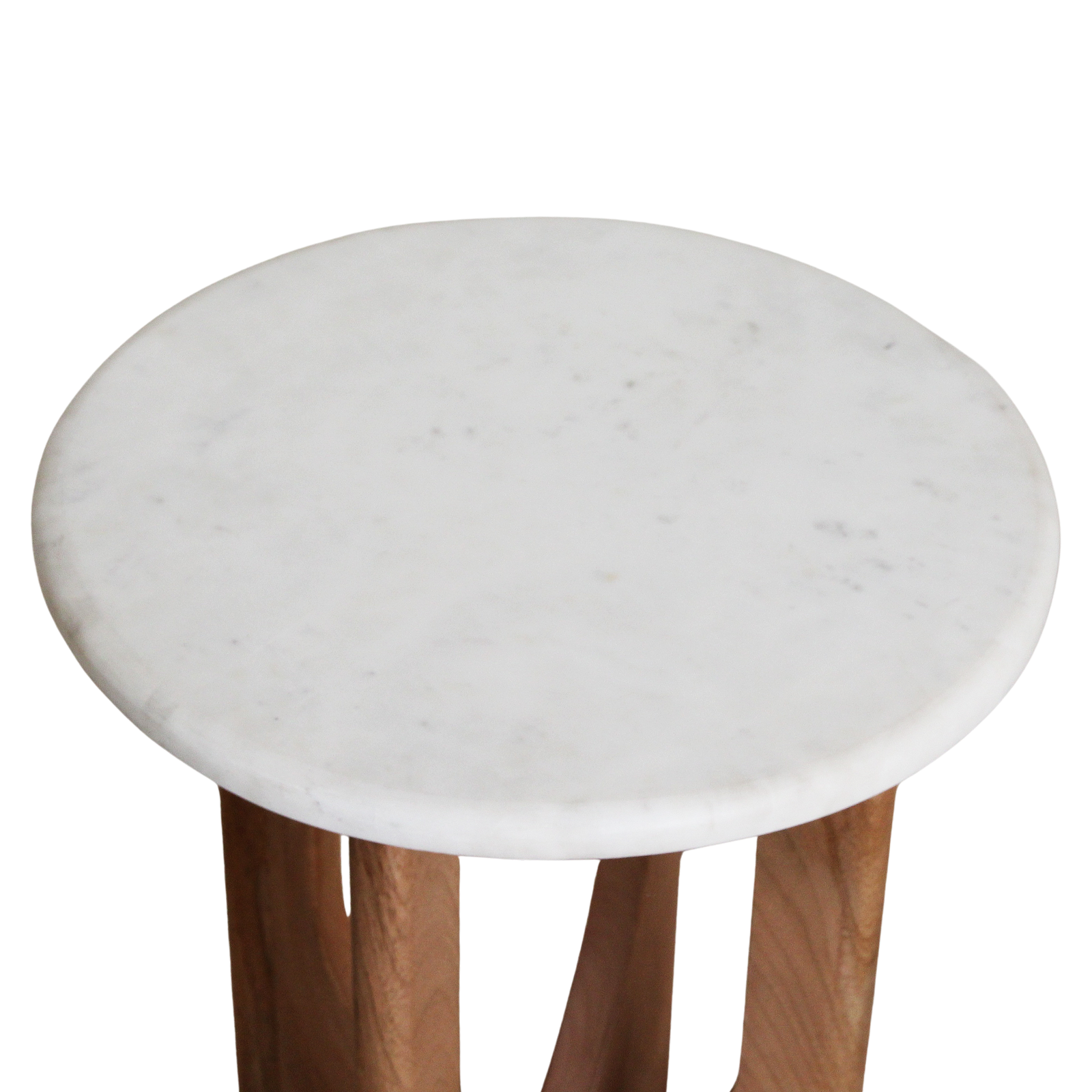 bijzettafel Kuching marmeren wit by Raw Materials Amsterdam