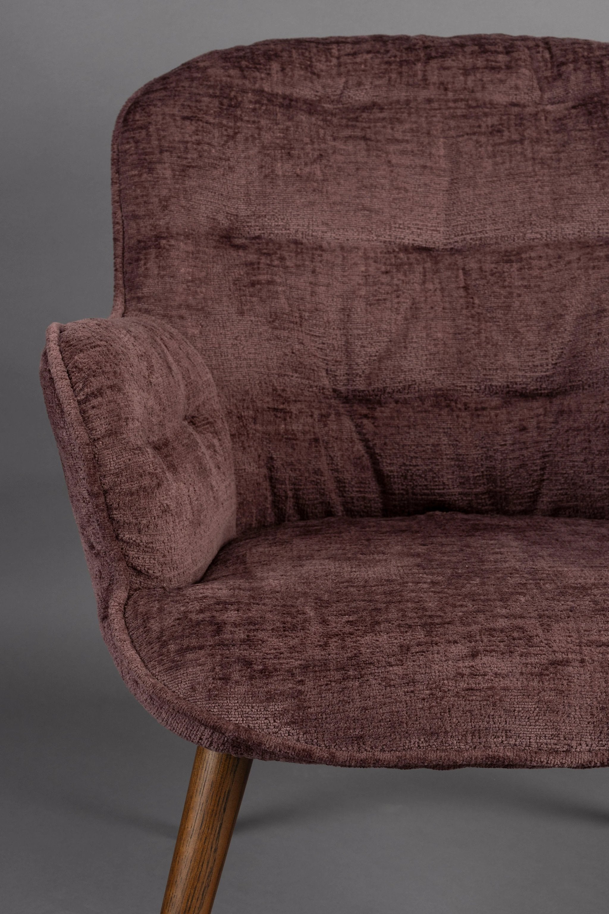 Fauteuil Lenn Plum by Dutchbone