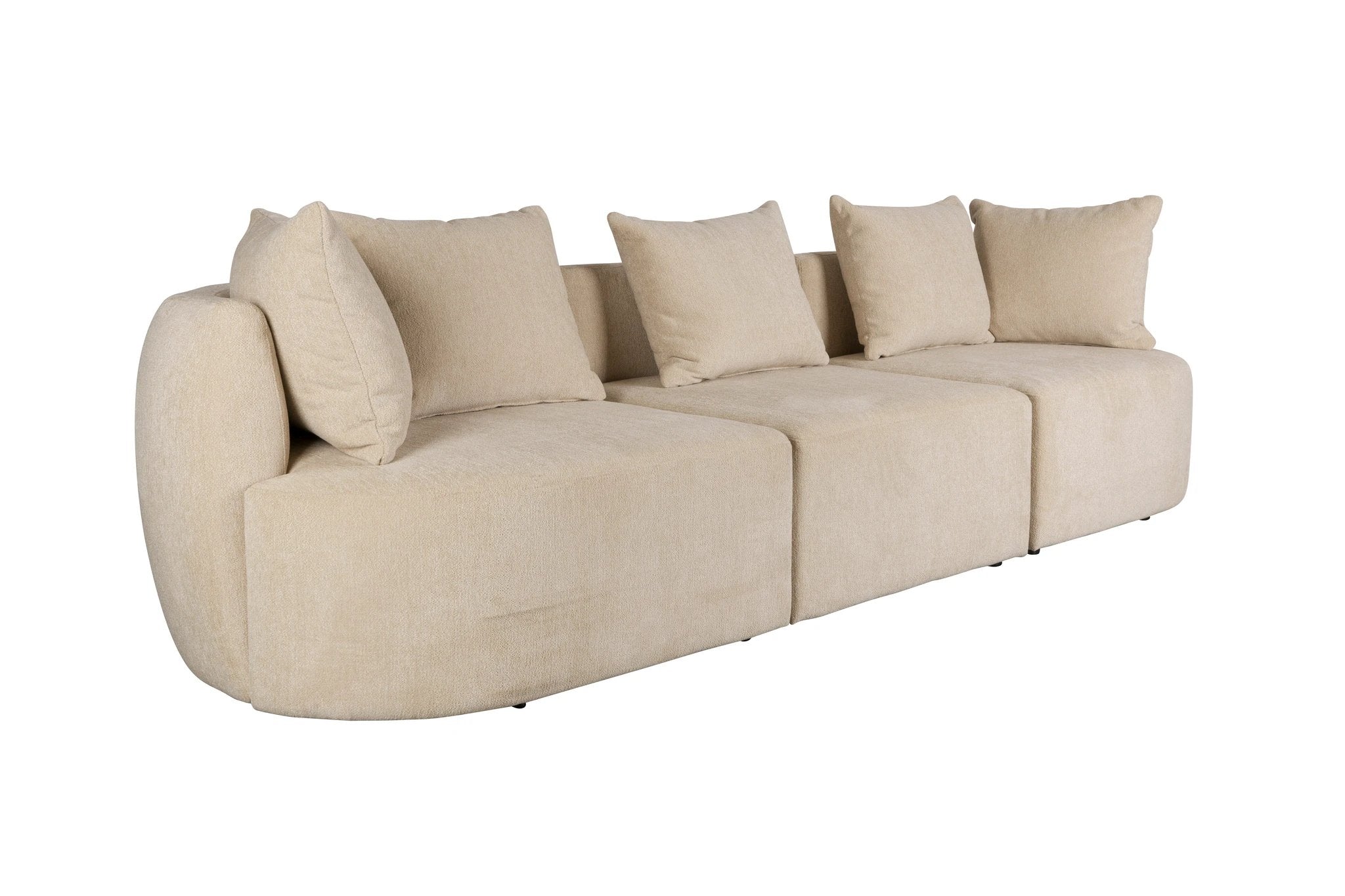 Bankstel Rocca 4.5 Seater Latte by Dutchbone