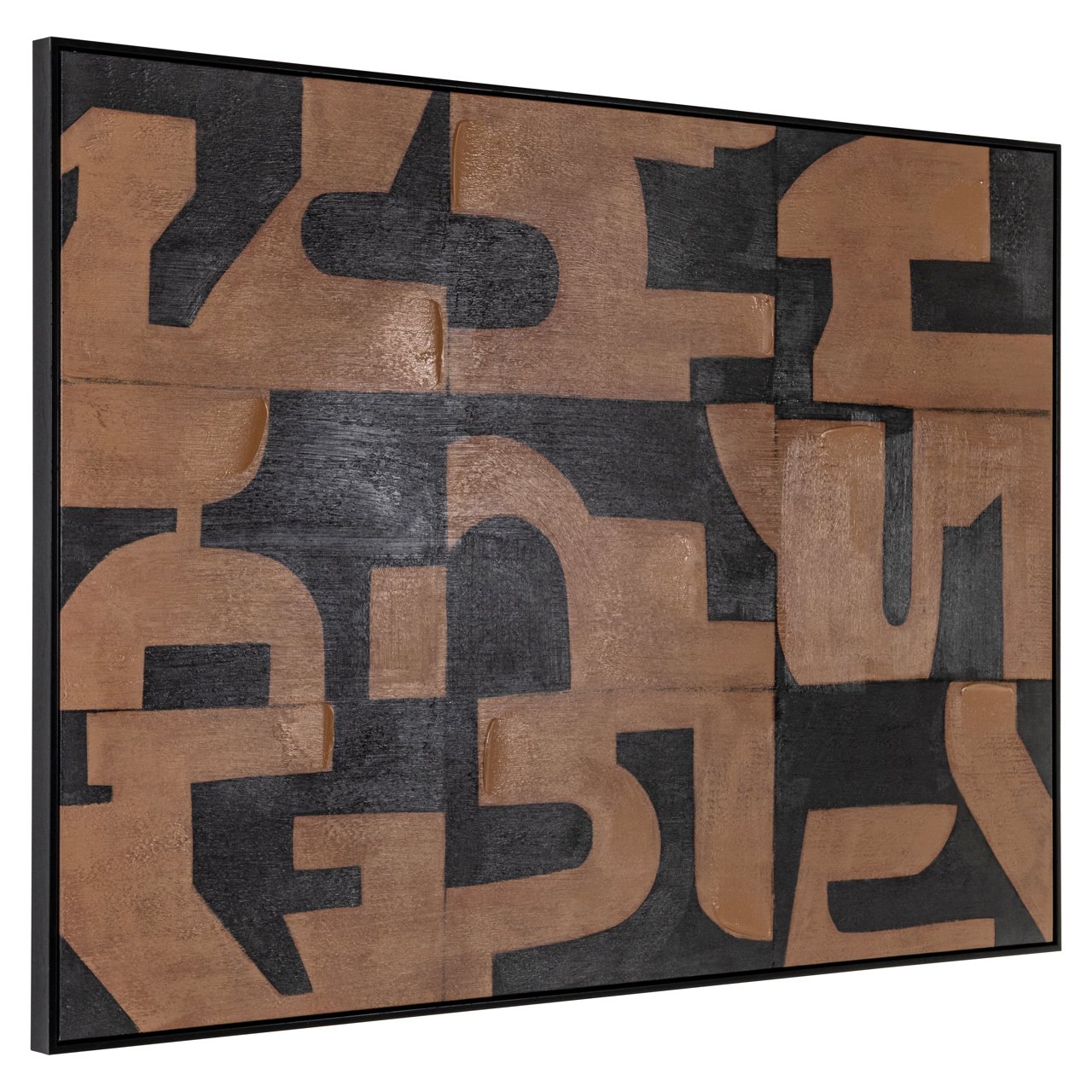 Wandkunst Cascade bruin