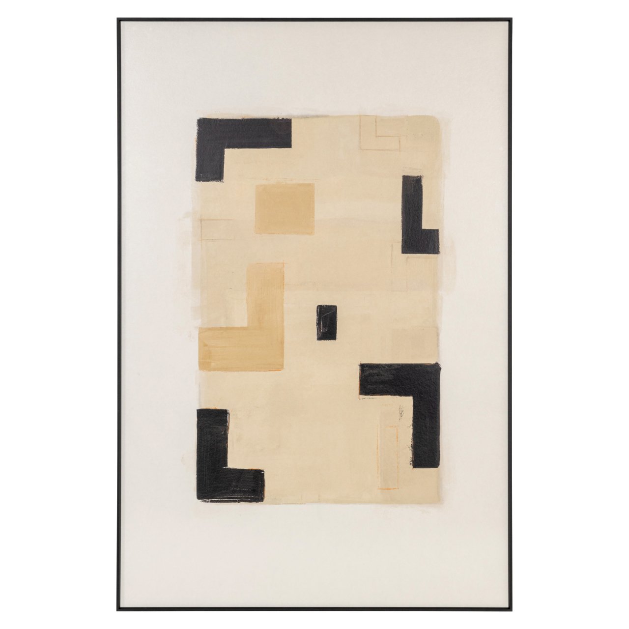 Wandkunst Vortex beige links