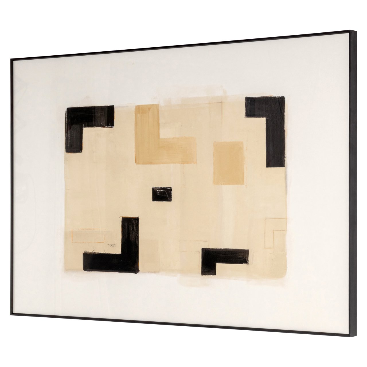 Wandkunst Vortex beige links