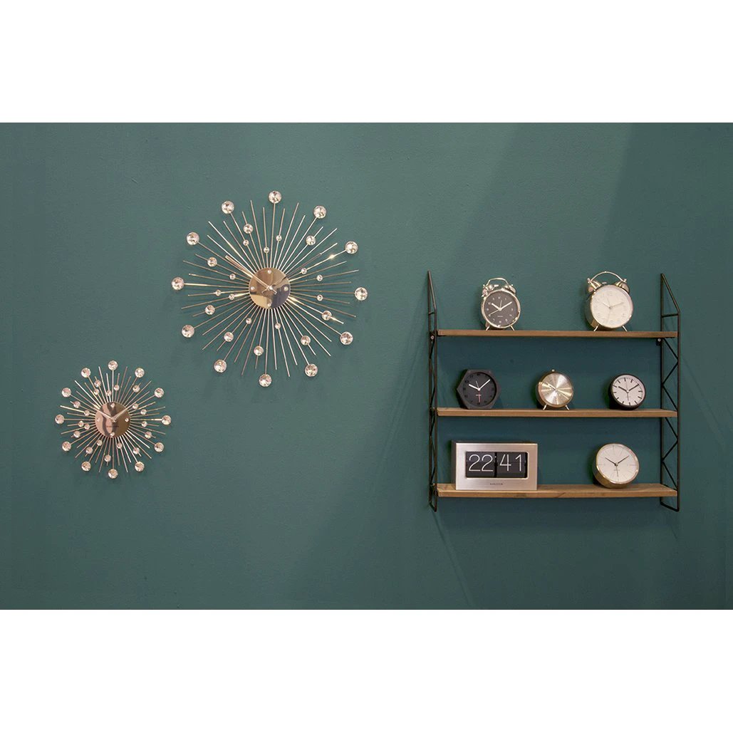 Wandklok Sunburst Groot Zilver by Karlsson