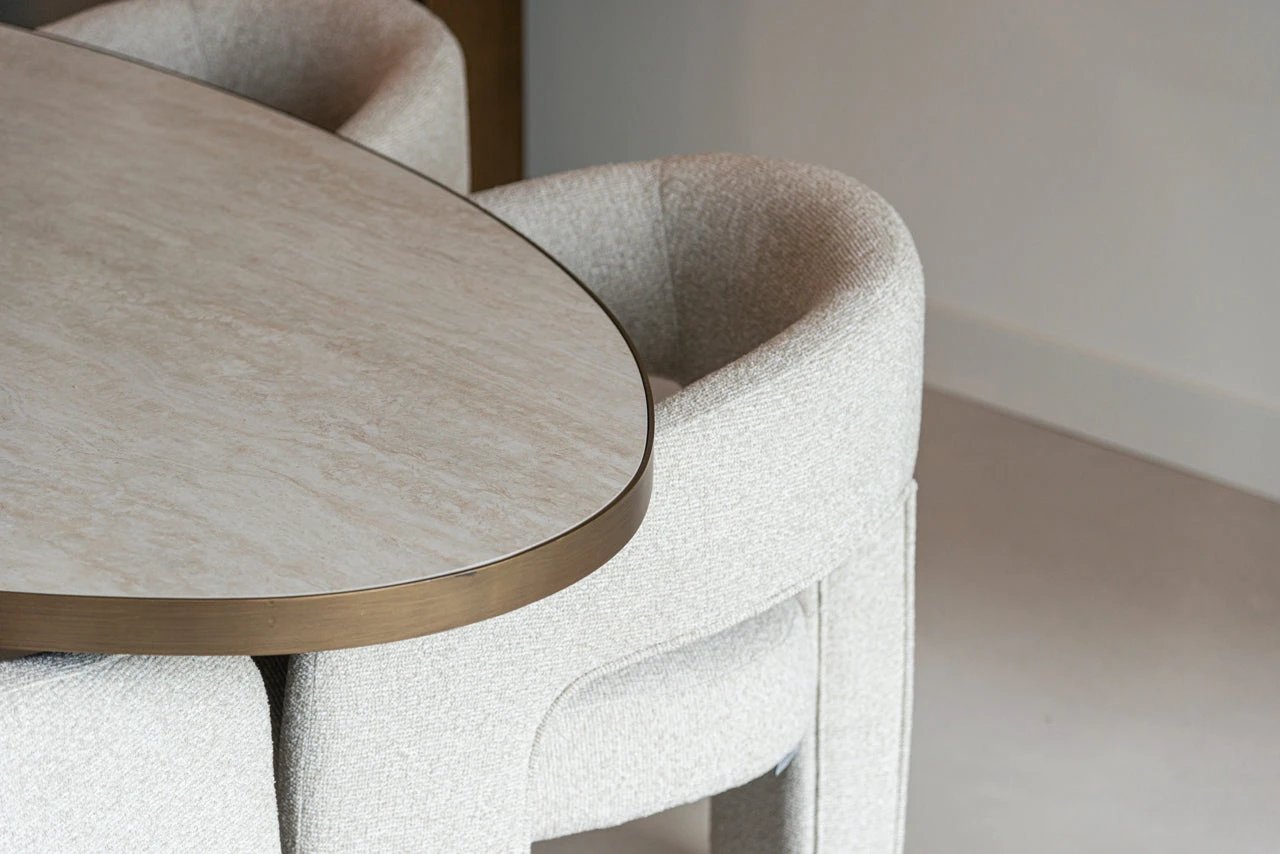 Stoel Belle biscotti brandvertragend by Richmond Interiors