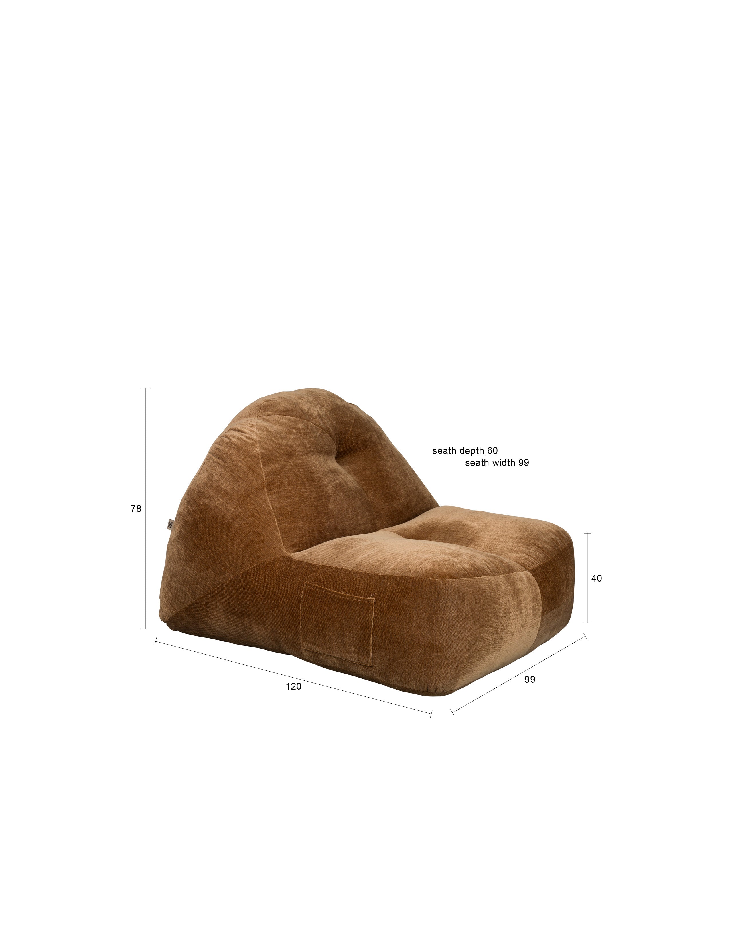 Fauteuil Tombag by Dutchbone