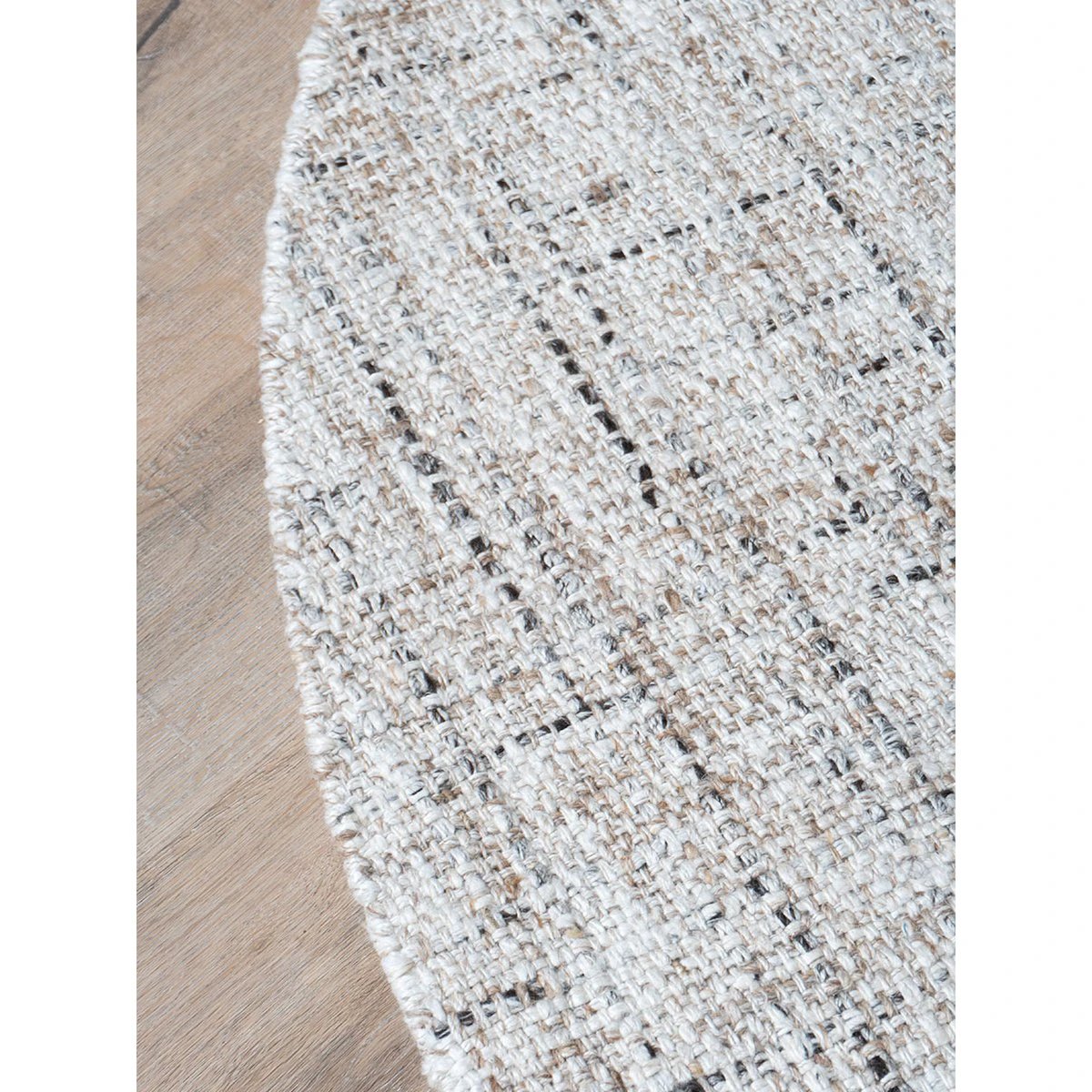 Vloerkleed Cross Beige – Rond ø160 cm by Veer Carpets