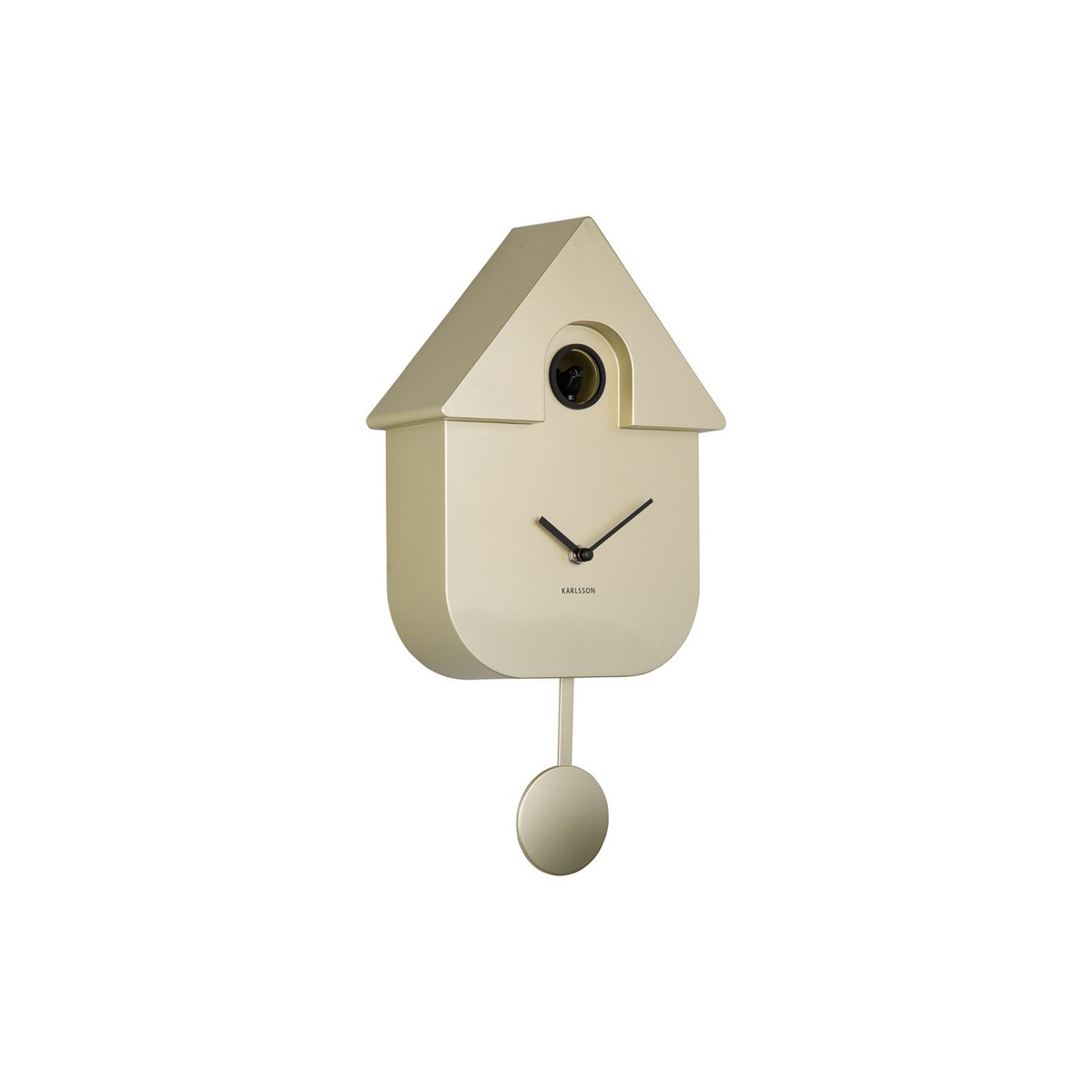 Wandklok Moderne Koekoek Metallic Goud by Karlsson