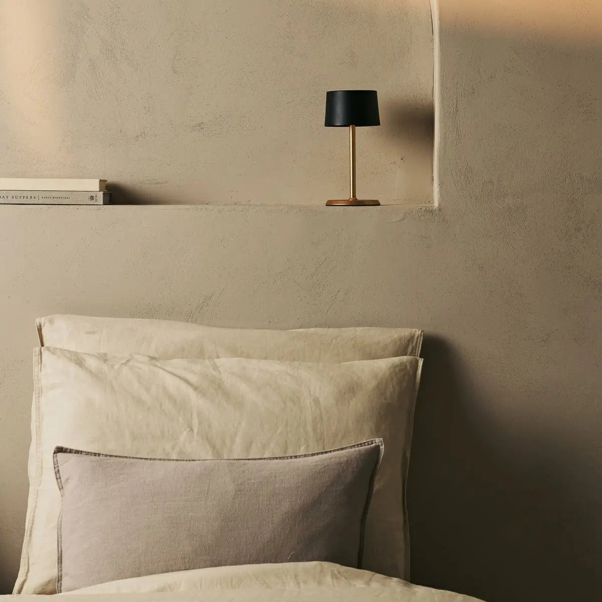 Tafellamp oplaadbaar David Zwart & Goud 2 op 1 met verstelbare hoogte