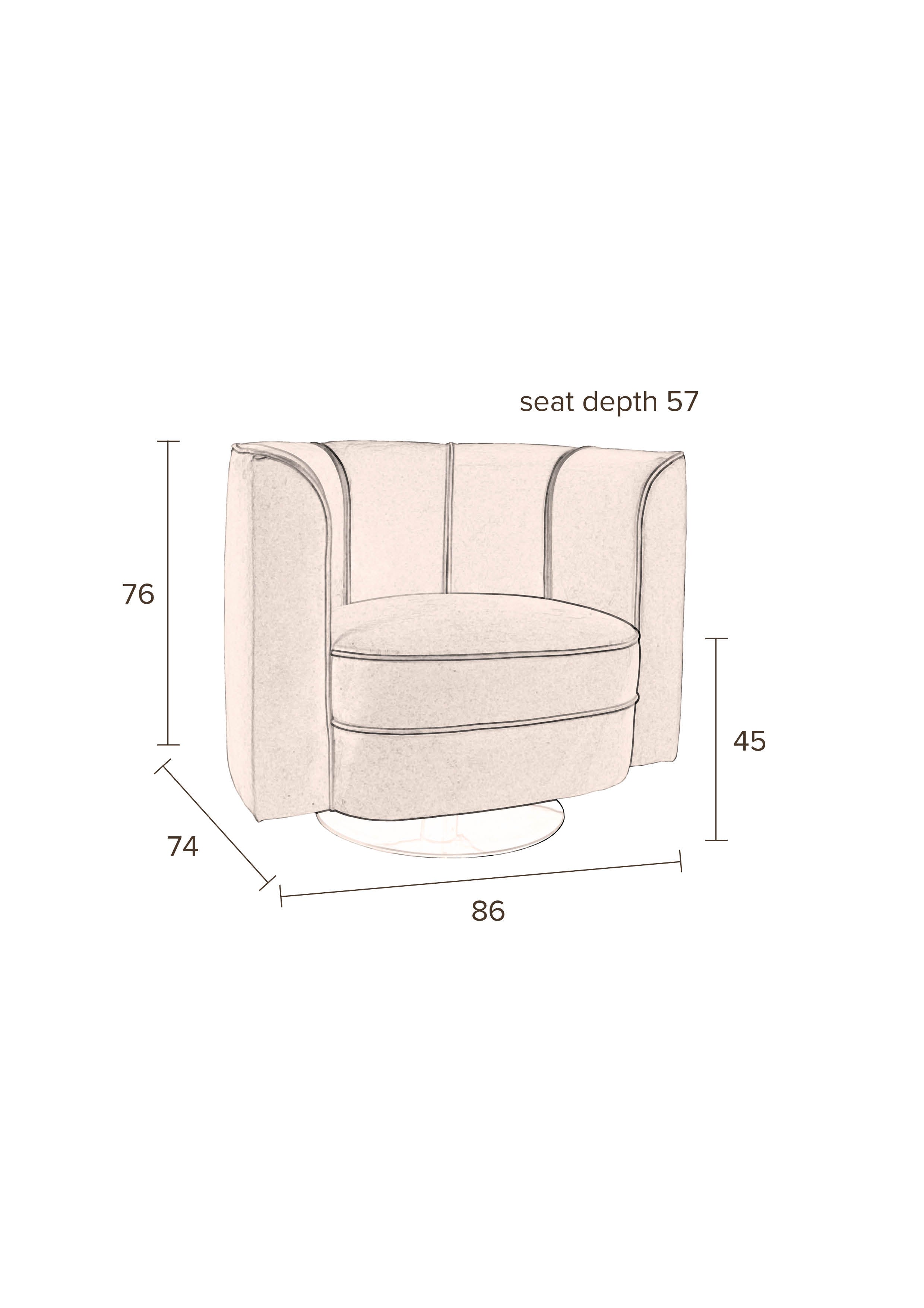 Lounge Chair Flower Black