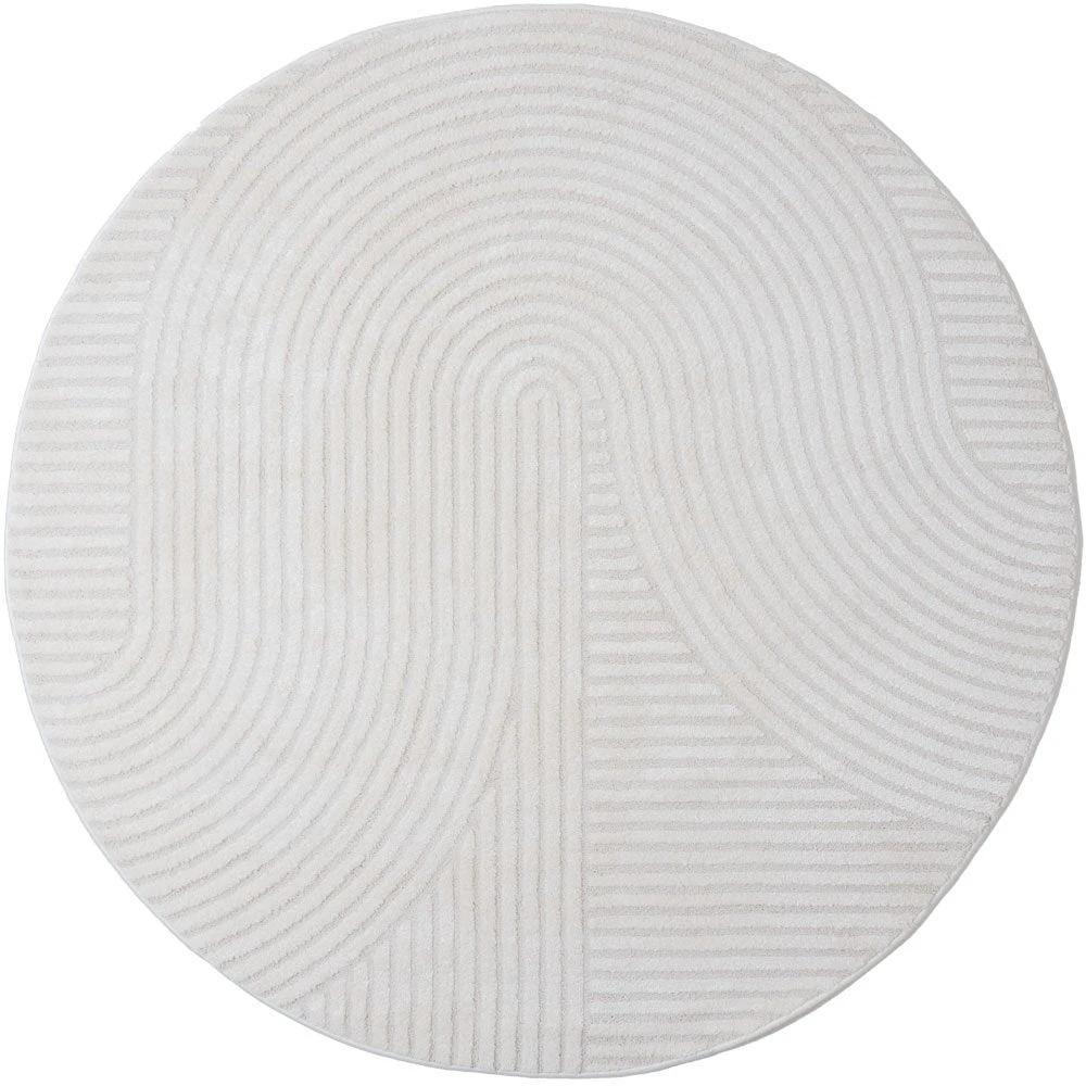 Vloerkleed Ella Cream Rond ø200 cm by Veer Carpets