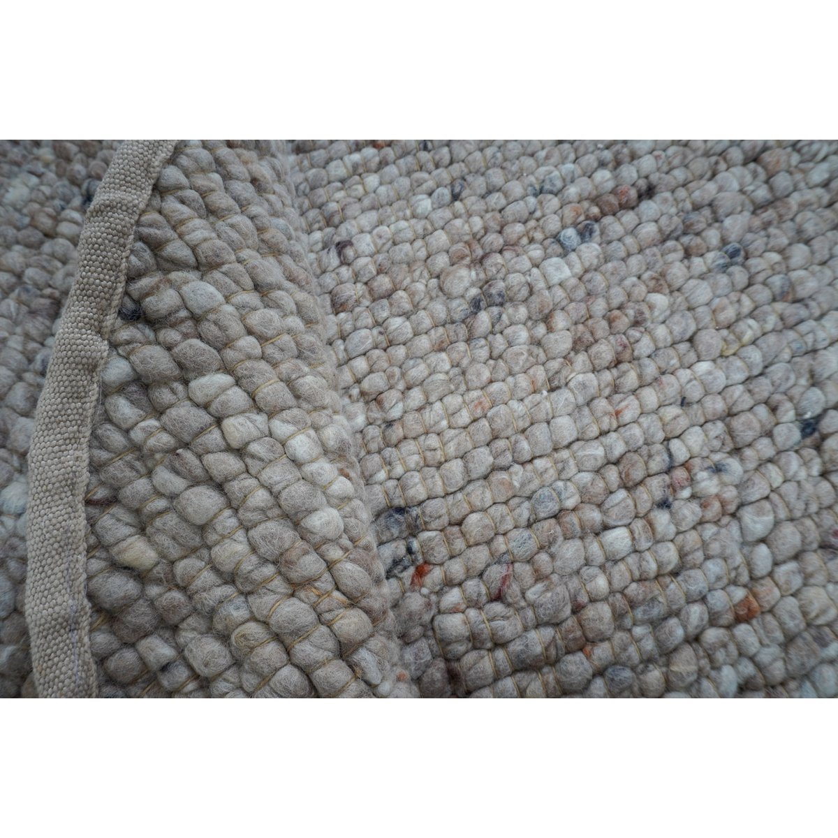 Vloerkleed Steve Donker Beige Rond ø160 cm