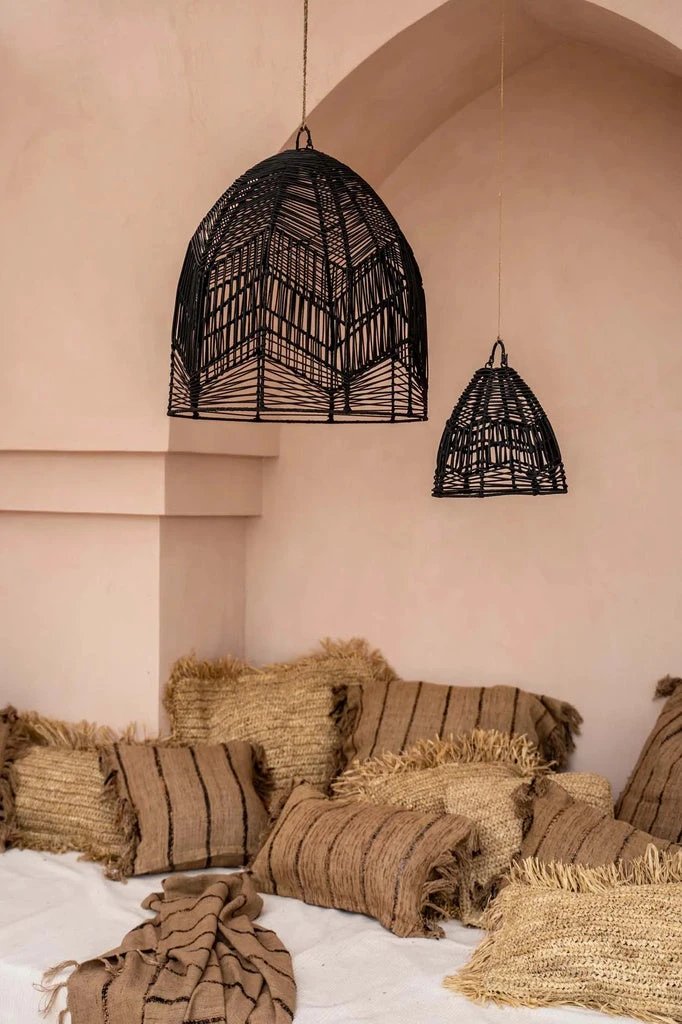 De Raffia Kussenhoes - Vierkant - Naturel - 60x60 by Bazar Bizar Antwerp