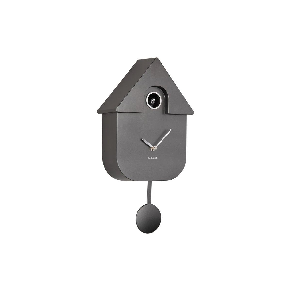 Wandklok Modern Koekoek Metallic Antraciet by Karlsson