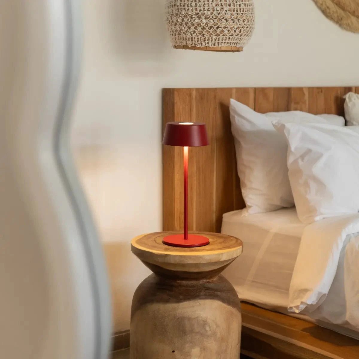 Tafellamp oplaadbaar Hugo Berry Rode by Tavellio - Amsterdam