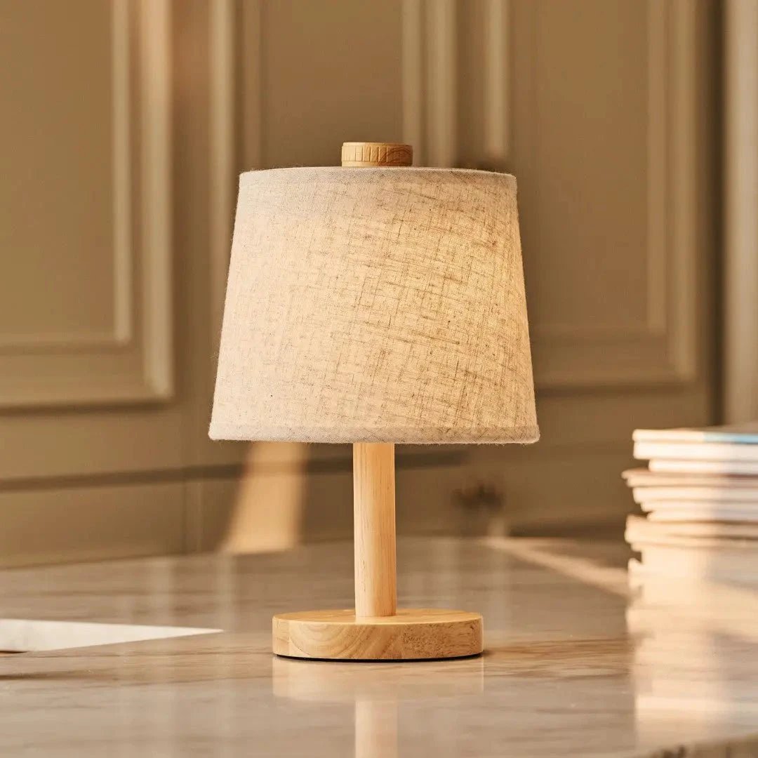 Tafellamp oplaadbaar Rover Lichtbruin Hout by Tavellio - Amsterdam