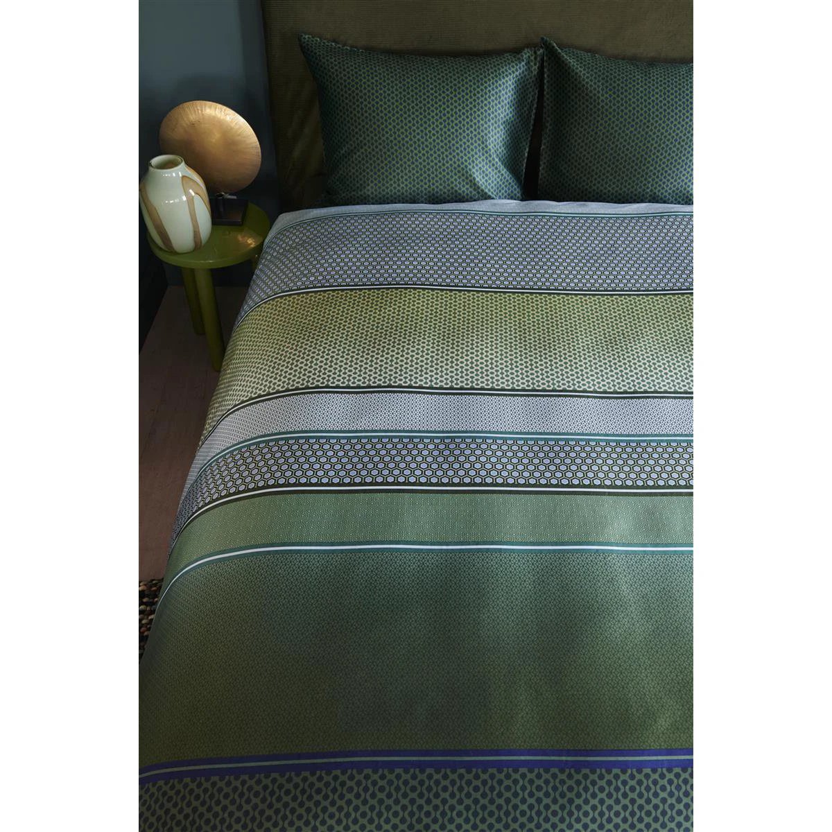 Beddinghouse Romeo dekbedovertrek groen by Bedding House bed & bath textile