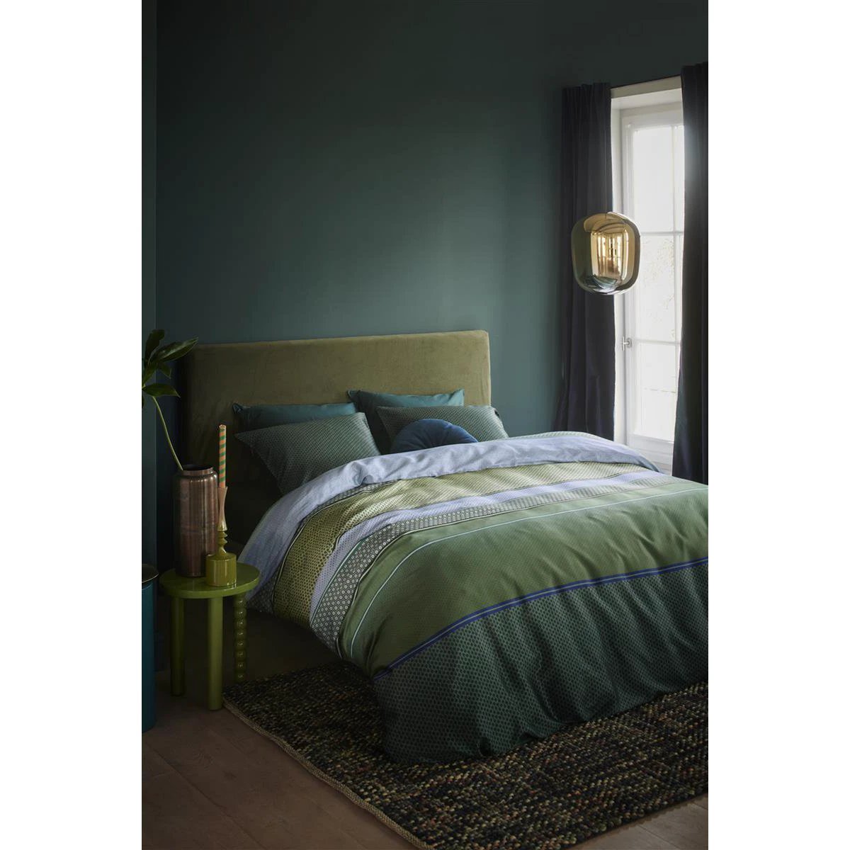 Beddinghouse Romeo dekbedovertrek groen by Bedding House bed & bath textile