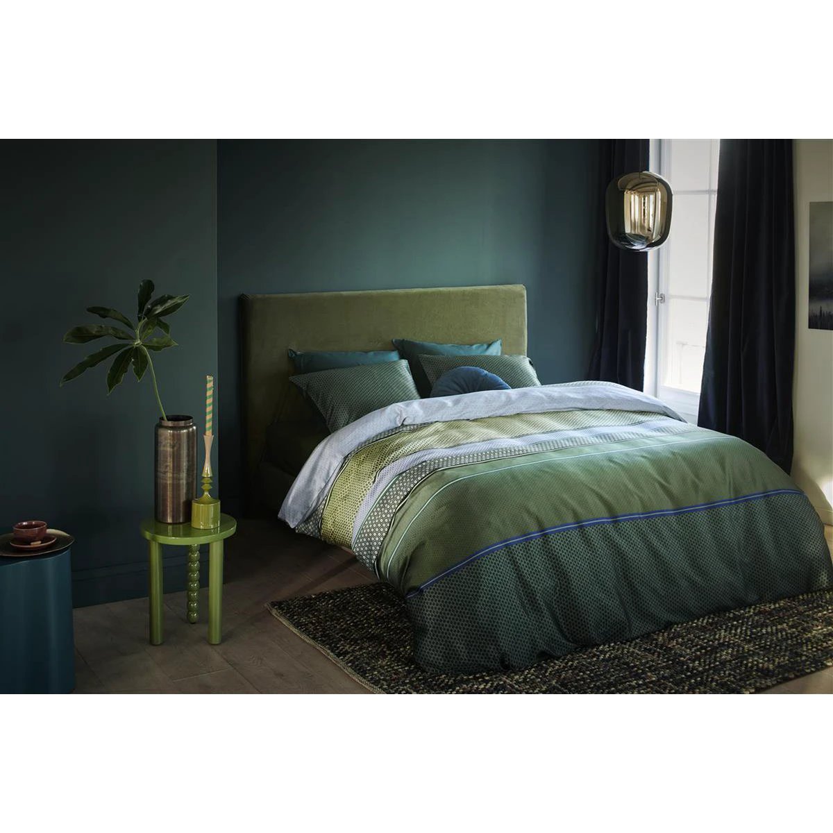Beddinghouse Romeo dekbedovertrek groen by Bedding House bed & bath textile