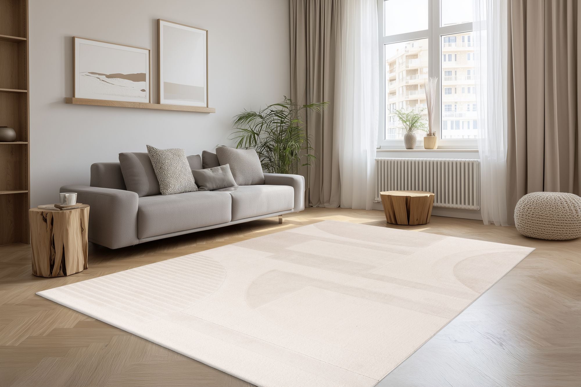 Vloerkleed Bergamo 701 Ivory in 4 Maten